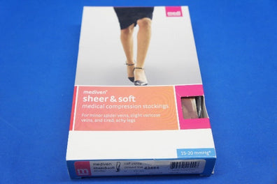 Mediven 42555 Sheer & Soft Medical Compression Stockings Calf Petite Closed Toe